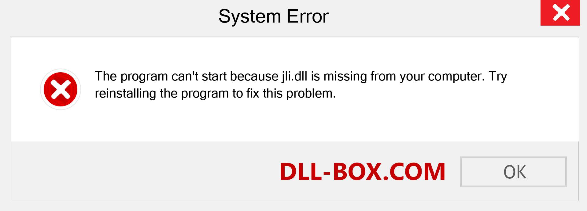  jli.dll file is missing?. Download for Windows 7, 8, 10 - Fix  jli dll Missing Error on Windows, photos, images
